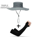 Chapéu de Pesca com Proteção UV + Manga Protetora - SunProtect